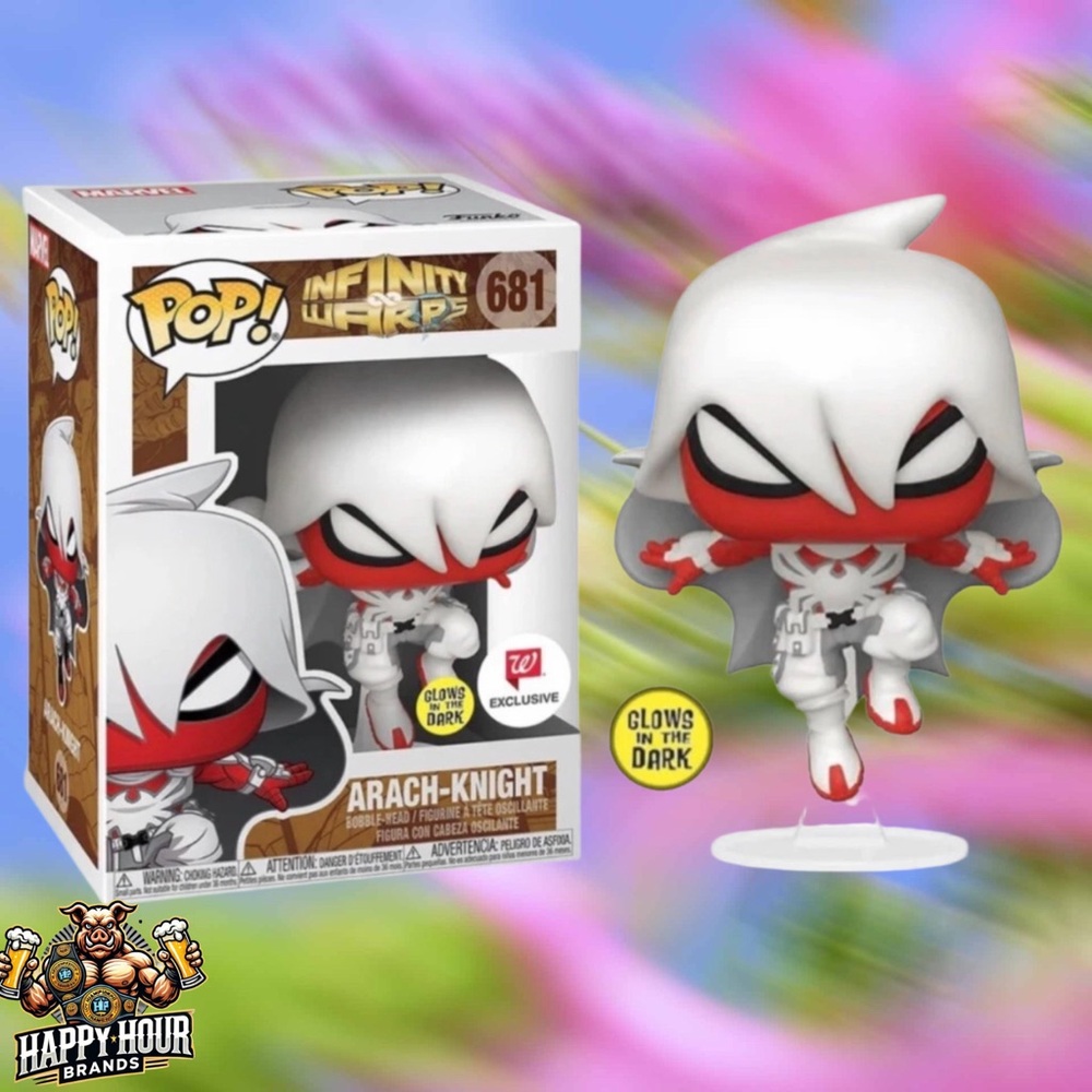Funko Pop Vinyl Marvel Infinity Warps Arach-Knight Walgreens Exclusive Glows